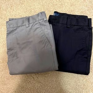 IZOD 33X32 slim fit men’s pants.  Sold as a set-black and grey